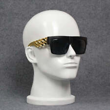 European And American Cool Metal Sunglasses Black Super Sunglasses for Women  