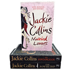 Jackie Collins Paperback Book x3 Bundle Lot Married Lovers Power Trip Santangelo