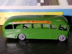 DARK GREEN Matchbox 21 B Lesney BEDFORD COACH LONDON TO GLASGOW * RARE* No Box - Picture 1 of 10
