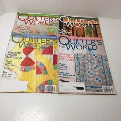 4 Quilt's World Magazines Feb 2010 Aug 2010 Oct 2010 Summer 2013 - Image 1 of 4