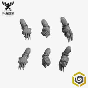Garras de peregrinos eternos x 6. Compatible con Prime 28mm Escala Sci-Fi Marines - Imagen 1 de 2