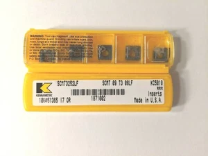 Kennametal Carbide Turning Ins. SCMT 32.52LF KC5010 MF#1871002 Brand New/10 INS. - Picture 1 of 6