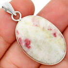 Natural Cinnabar 925 Sterling Silver Pendant Jewelry P-1001