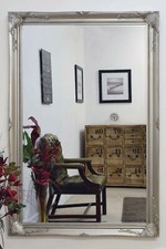 GRANDE ANTICO SILVER MIRROR Classic piena lunghezza ORNATA 110cm-200cm x 79cm-140cm