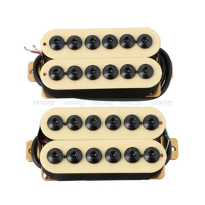 2 PIEZAS Guitarra Estilo Invader Humbucker Pastilla Mástil y Puente Marfil - Imagen 1 de 4