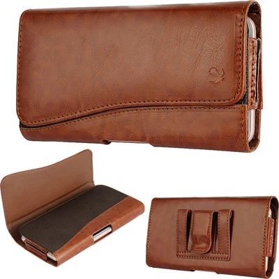 Brown PU Leather Pouch Holster Case Cover Belt Clip For Samsung Galaxy NOTE 7 - Image 1 of 4