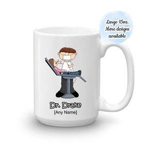 Personalisierte große 15 Unzen Zahnarzt Becher maßgeschneiderte Tasse Zahnkrankenschwester Student Zahnarzt Geschenk - Bild 1 von 17