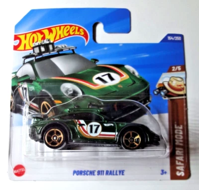 Hot Wheels - Porsche 911 Rallye - Grün - short card - Safari Mode 2025 - HYW87