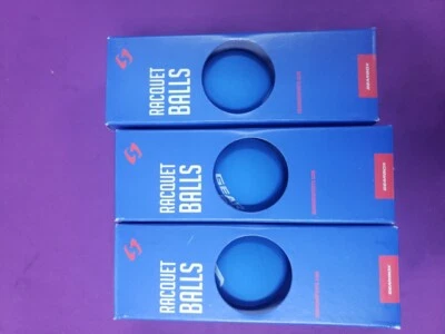 GEARBOX Racquetball BLUE BALLS 3 boxes of 3-balls box balls, a total of 9 balls
