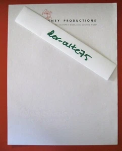 VTG ORIGINAL WALT DISNEY PROD. BLANK SHEET~8"X11"~WATER MARK~VG - Picture 1 of 6