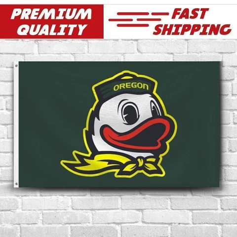 Premium Flag University of Oregon Ducks 3x5 ft Banner NCAA Man Cave Wall Decor Cover