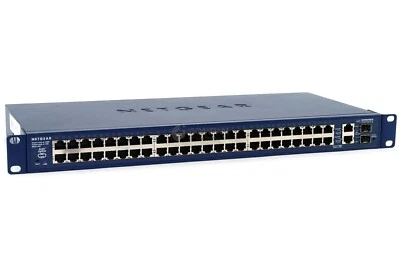 FS750T2 NETGEAR PROSAFE FS750T2 48-PORT 100MB ETHERNET 2-PORT 1GB SFP SWITCH - Image 1 of 4