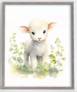 Impresión de arte de pared para guardería, impresión de animales de granja, decoración de arte de pared para habitación de niños #96 - Imagen 1 de 2