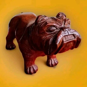 Jose Pinal Hand Carved Bulldog 5' T X 8 1/2 L Beautiful Condition. - Picture 1 of 11