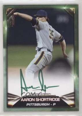 2019 Blowout Cards Test Issue Green Auto Aaron Shortridge #5 Auto - Image 1 of 2