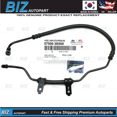 Genuine Power Steering Pressure Hose for 2003-2006 Kia Sorento OE# 57500-3E000 - Image 1 of 4