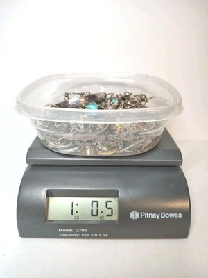 Lote de chatarra de plata de ley 925 (450+ gramos) 1- LIBRA + Lote -#1 Foto 1 de 4