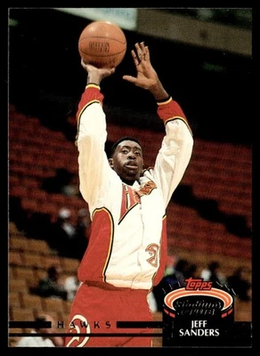 1992-93 Stadium Club Jeff Sanders Atlanta Hawks #336 - Image 1 of 2