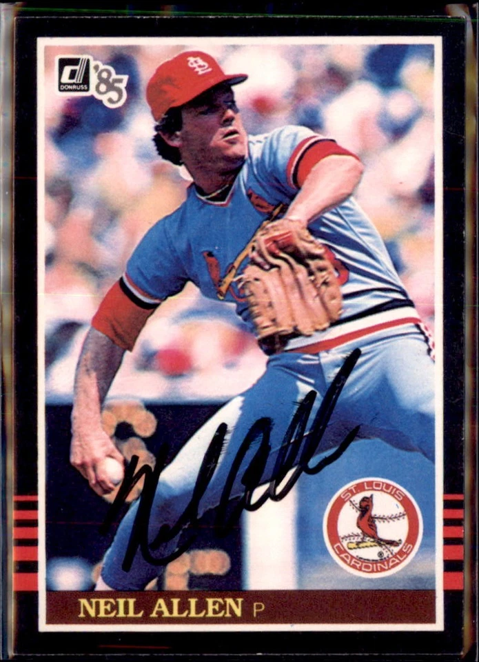 1984 Donruss #205 Neil Allen  Auto/Signed in Person - Image 1 of 2