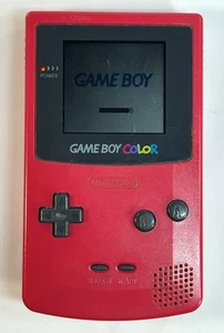 Sistema Nintendo Game Boy Color Rojo Baya Rosa CGB-001 Probado Funcionando - Imagen 1 de 9
