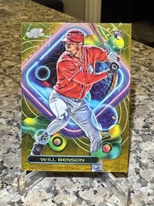 2023 Topps Cosmic Chrome Gold Refractor Will Benson Reds RC 18/50 Sp Rookie - Picture 1 of 2