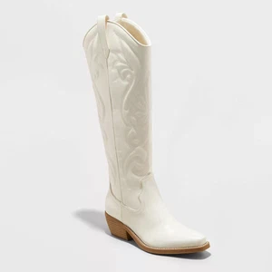 Women's Kenzi Wide Calf Western Boots with Memory Foam Insole - Wild - Picture 1 of 3