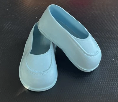 Vintage 1965 Ideal GOODY TWO SHOES 19” Doll ~ Robins Egg BLUE Slip-On SHOES - Image 1 of 4