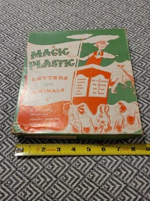 Vintage Magic Plastic Letters And Animals Game- Rare!! Appears Complete  - Image 1 of 4