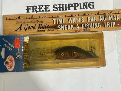 VINTAGE Tom Mann's Deep Hog 20+ Plus Crawdad 3" Diving Crankbait 5/8oz Lure NOS - Image 1 of 4