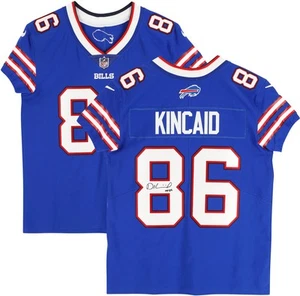 Dalton Kincaid Buffalo Bills Autographed Nike Blue Elite Jersey - Imagen 1 de 5
