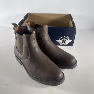 Dockers Durham elegante lässige klassische Chelsea-Stiefel dunkelbraun Herren Größe 11M - Bild 1 von 15
