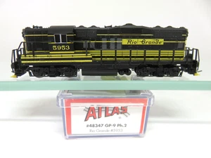 Atlas 48347 N Scale D&RGW Rio Grande EMD GP-9 Diesel Locomotive #5953 - Picture 1 of 11