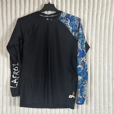 Camisa negra con mangas LAFROI Burst para hombre protector contra erupciones tatuaje estampado náutico XL Foto 1 de 4