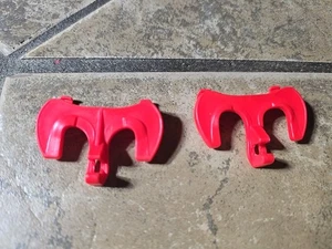 Juego de 2 Imaginext Power Ranger Soporte Rojo Pieza de Repuesto Accesorio De Colección Poderoso - Imagen 1 de 10