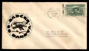 Mayfairstamps US 1949 Badger to Denver CO Badger Animal Cover aat_49037 - Picture 1 of 2