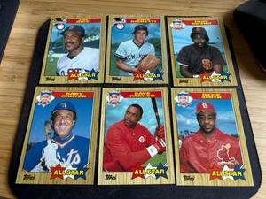 1987 Topps Tiffany 34 Card Lot - Puckett, Gwynn, Dawson, Blyleven, Carter, Etc - Picture 1 of 6