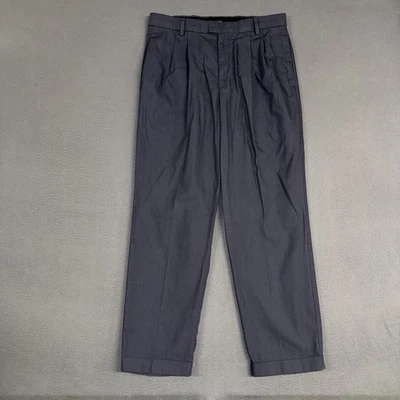Pantalones Dockers Recode Para Hombre 34x32 Azul Pierna Recta Plisados Espiga Algodón De Colección Foto 1 de 4