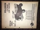 Rare Poloron tractor owners manual,PARTS LIST MANUAL Fleetwood 40041j,43j,141j,+