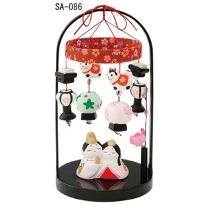 Hina Dolls [Heian Hanging Hina] Prince and Princess Display, Compact, for Living - Picture 1 of 1