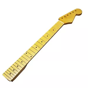 More details for maple electric guitar neck diy for st parts replacement 22 frets ka
