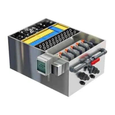 Steel Fish Pond Filter Rotary Drum Microfilter Rinse Fish Bench Separator - Image 1 of 4