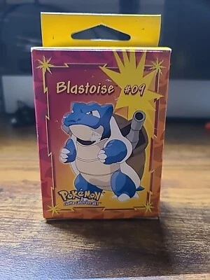 Винтажный 1999 POKEMON Blastoise #09 50 шт. мини-пазл нераспечатанный новый в коробке - Изображение 1 из 4