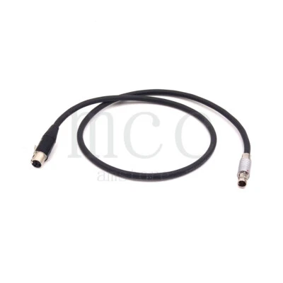 RS 3 pin plug to mini xlr 4 pin for TVLOGIC 058/056/055 Monitor power cable - Image 1 of 4