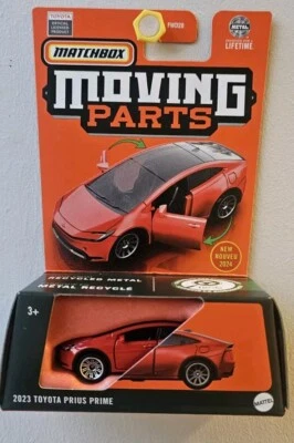 MATCHBOX 2024 MOVING PARTS - 2023 TOYOTA PRIUS PRIME [RED] NEAR MINT CARD GOOD  - Image 1 of 4