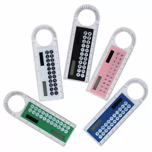 mini ultra-thin ruler card size solar pocket calculator office &school supplies - Picture 1 of 17