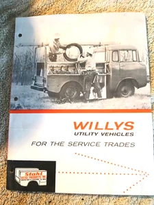 VTG 1958 ADV Willys Utility Vehicles Jeep Service Bodys Stahl - Picture 1 of 4