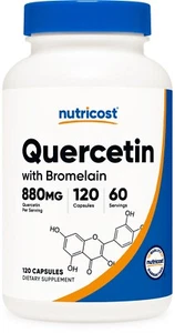Nutricost Quercetin mit Bromelain, 120 Kapseln, 60 Portionen - Bild 1 von 5