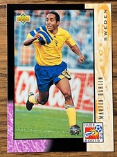 Upper Deck 1994 World Cup USA Soccer Card #325 Martin Dahlin Sweden