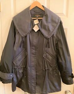 Coach F84977 Hadley Anorak Coat Navy & Black Oversize Outerwear Size L New w Tag
