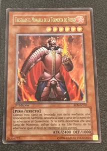 Yugioh Thestalos The Firestorm Monarch RDS-SP021 1st Ed Ultimate Rare LP SPANISH - Picture 1 of 2
